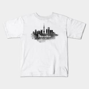 Shanghai watercolor Kids T-Shirt